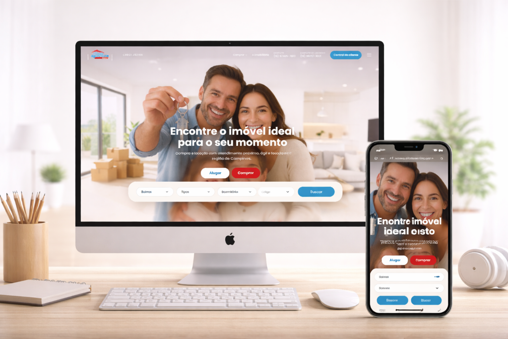 Portal de Imóveis - Desktop e Mobile